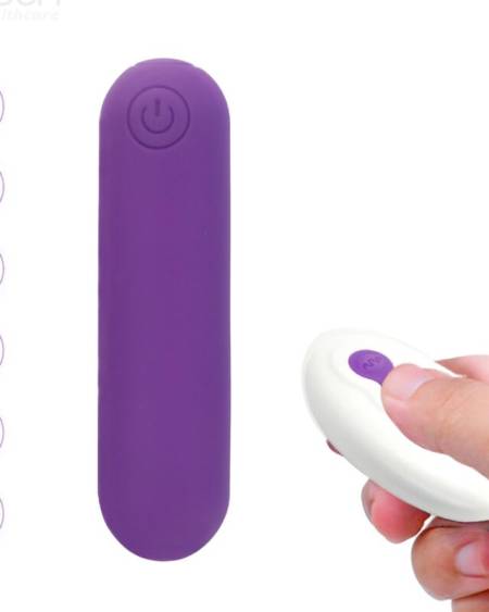 ARMONY - SPLASH JOLINE BALA VIBRADORA SILICONA CONTROL REMOTO 10 VIBRACIONES 6.5 X 1.5 CM MORADO