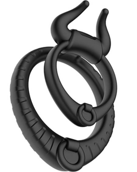 Anel peniano ARMONY BULL'S PASION preto