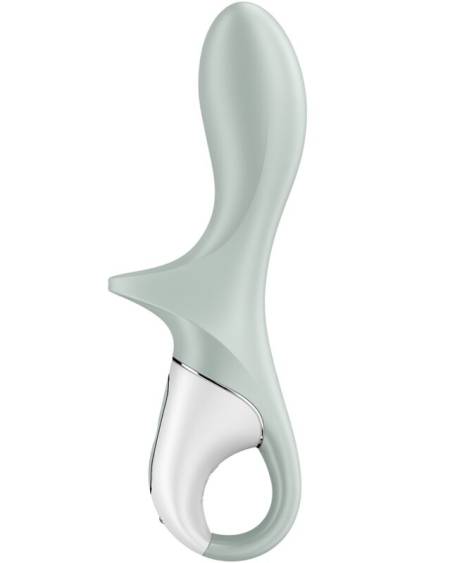 Vibrador anal insuflável SATISFYER Air Pump Booty 3, verde e cinzento