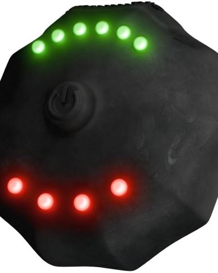 Temporizador Bathmate preto com duas ventosas de tamanhos diferentes