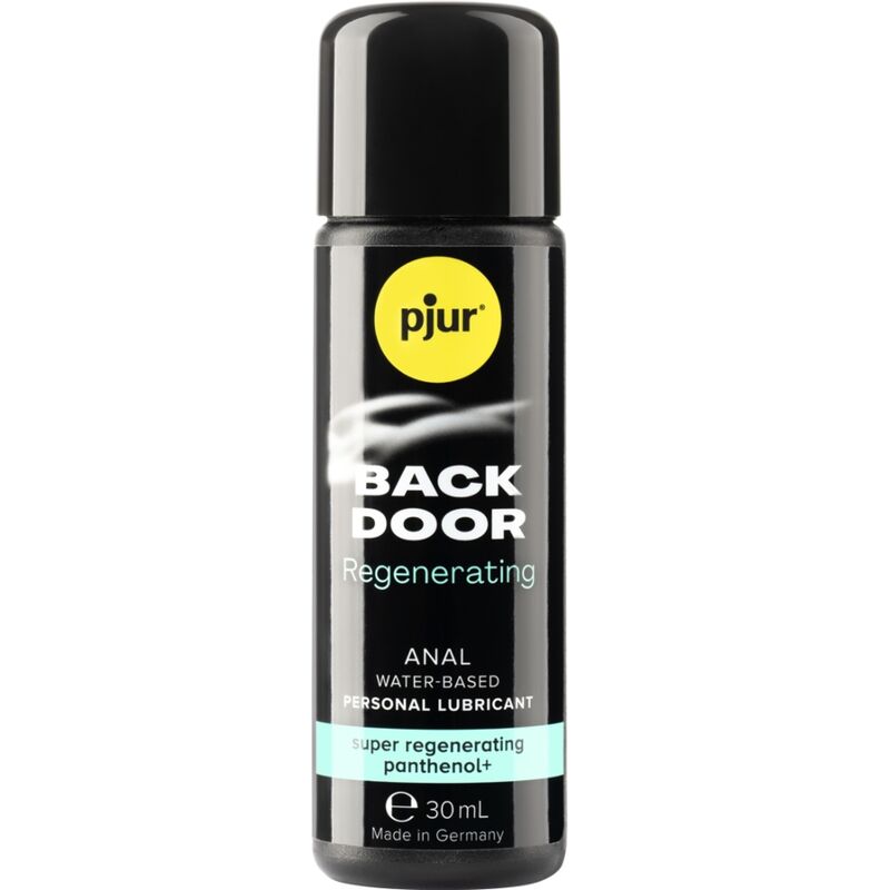 Lubrificante anal PJUR Back Door Regenerating de base aquosa, com pantenol e camomila