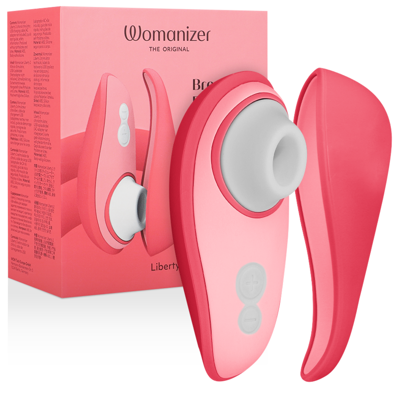 WOMANIZER - LIBERTY 2 ESTIMULADOR & SUCCIONADOR CLITORIS VERDE CLARO - ROSA