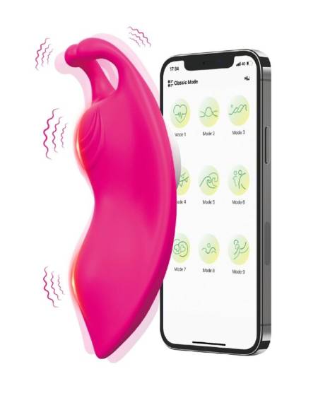 Vibrador Honeybee fúcsia para cuecas com clip magnético da ARMONY