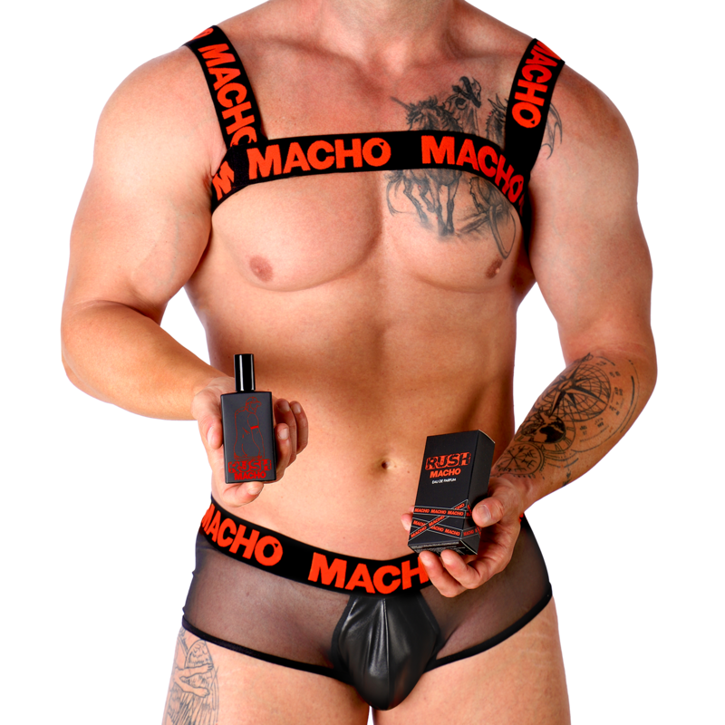 Água de perfume Rush MACHO UNDERWEAR, frasco de 30 ml
