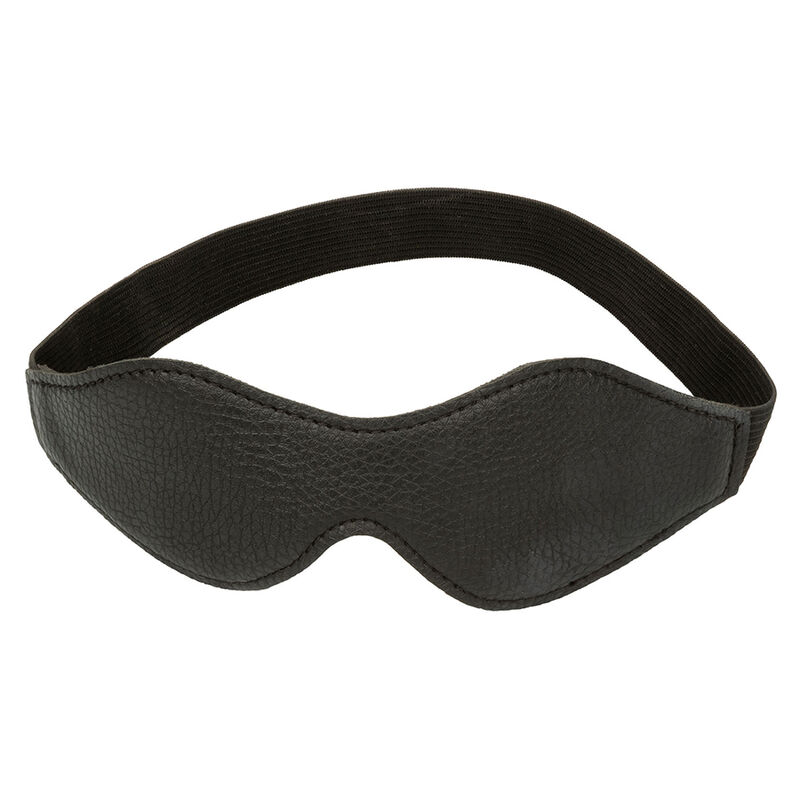 Venda para os olhos CALEXOTICS Nocturnal em couro preto, com banda elástica