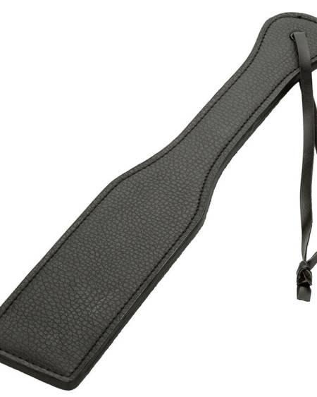 Paleta BDSM Nocturnal CALEXOTICS em pele preta, com correia