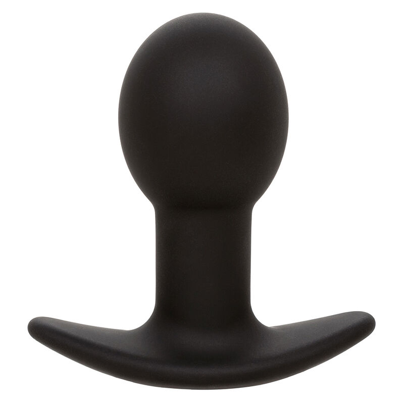 Plug anal vibratório Rock Bottom Pop Probe da CALEXOTICS, em silicone preto