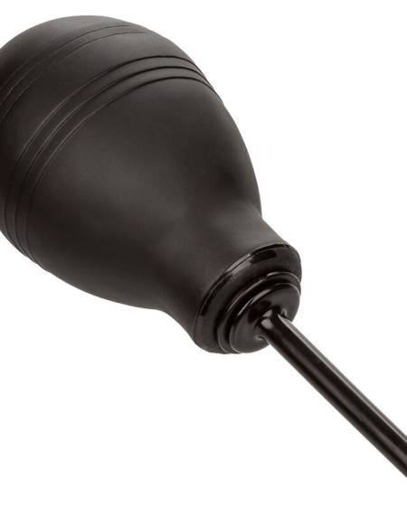 Ducha anal CALEXOTICS One-Way preta com boquilha fina e pera