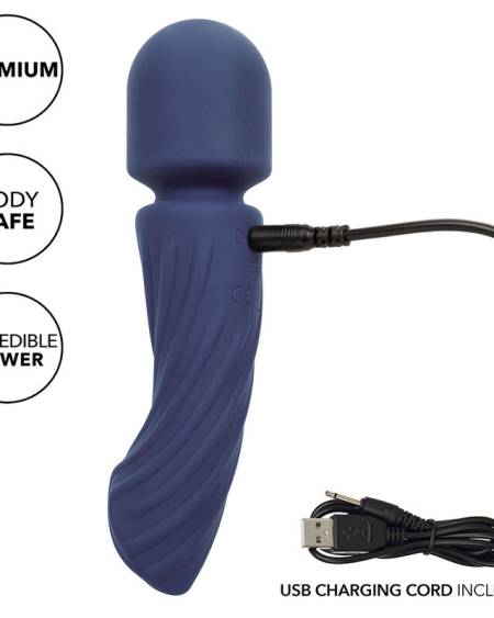 CALEXOTICS - CHARISMA ALLURE MASAJEADOR DOBLE MOTOR 12 FUNCIONES 17,25 CM X 4,5 CM MORADO