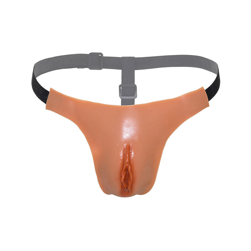 Tanga ALTER EGO HIDDEN DESIRE com vagina aberta e correias ajustáveis