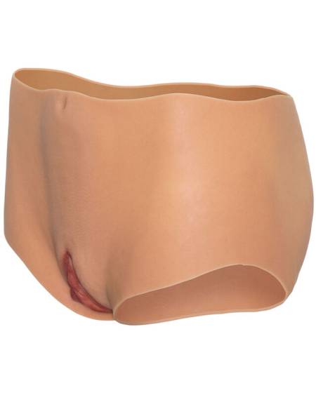 Cueca aberta de silicone ALTER EGO, com abertura vaginal e abertura anal traseira