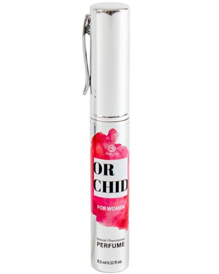Perfume com feromonas SECRETPLAY Orchid em formato de viagem, com aroma a orquídeas pretas e baunilha