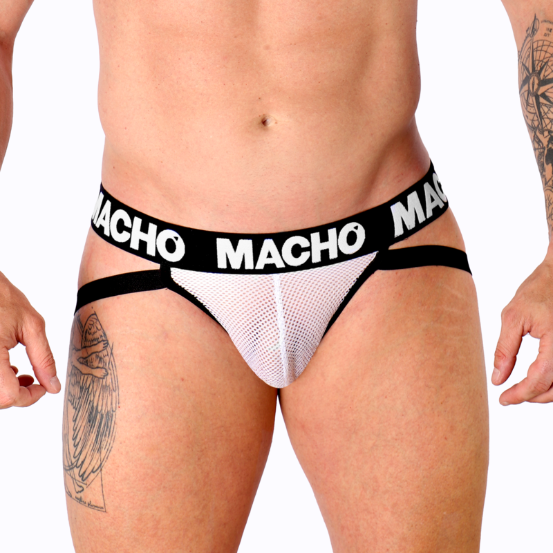 MACHO - MX26X1 JOCK REJILLA BLANCO S - XL