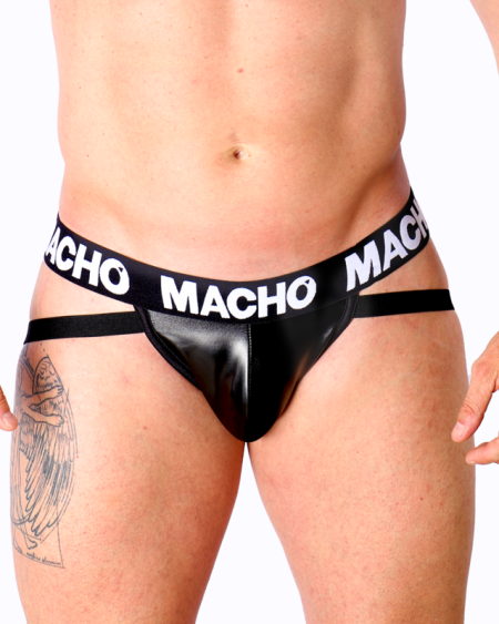 Jock MACHO MX25NC em polipiel elástico preto