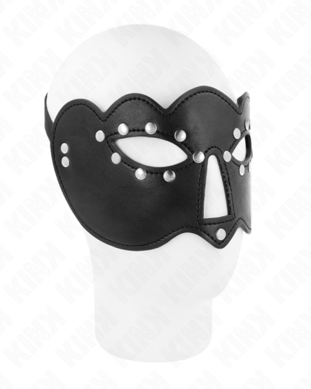 Máscara de festa KINK, modelo 1, com medidas de 27.5 x 12 cm