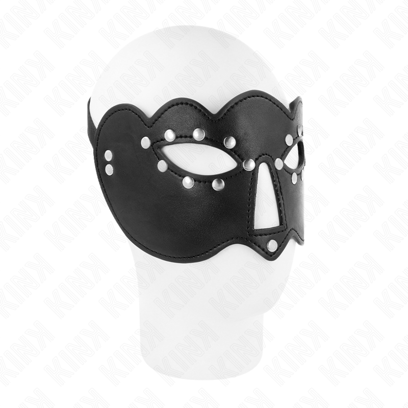 Máscara de festa KINK, modelo 1, com medidas de 27.5 x 12 cm