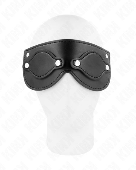 KINK - MÁSCARA DE POLIPIEL CON CUBIERTAS PARA OJOS DESMONTABLES 22 x 9 CM