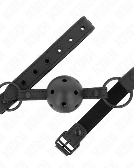 Mordaça de bola KINK em neopreno com esfera de 4.5 cm e ajuste regulável