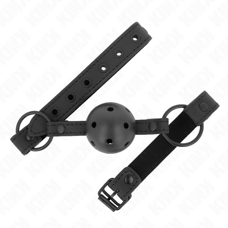 Mordaça de bola KINK em neopreno com esfera de 4.5 cm e ajuste regulável