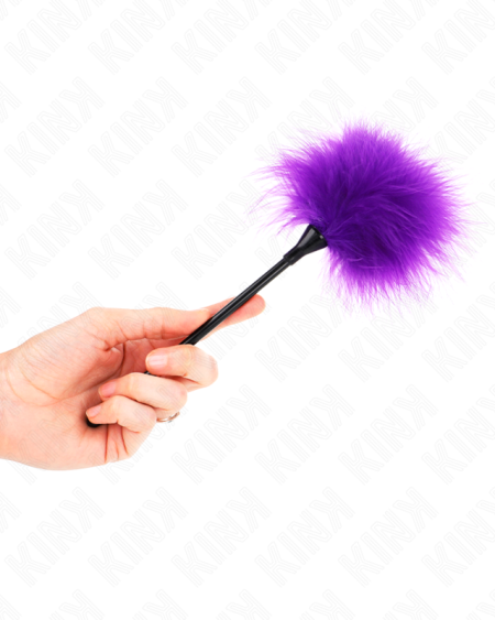 KINK - PLUMAS PARA COSQUILLAS MORADO USADO PARA EL KIT BONDAGE 27 CM