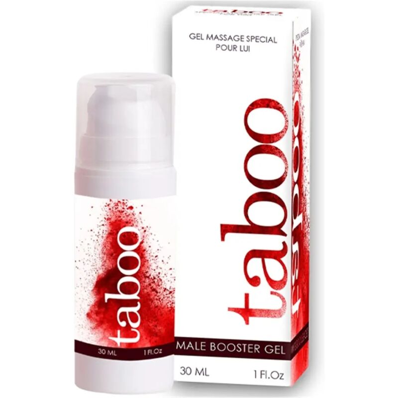 Gel íntimo masculino Taboo da RUF para ereção, embalagem de 30 ml