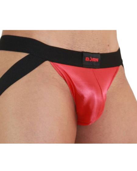 Jockstrap BURN 010 em vermelho e preto