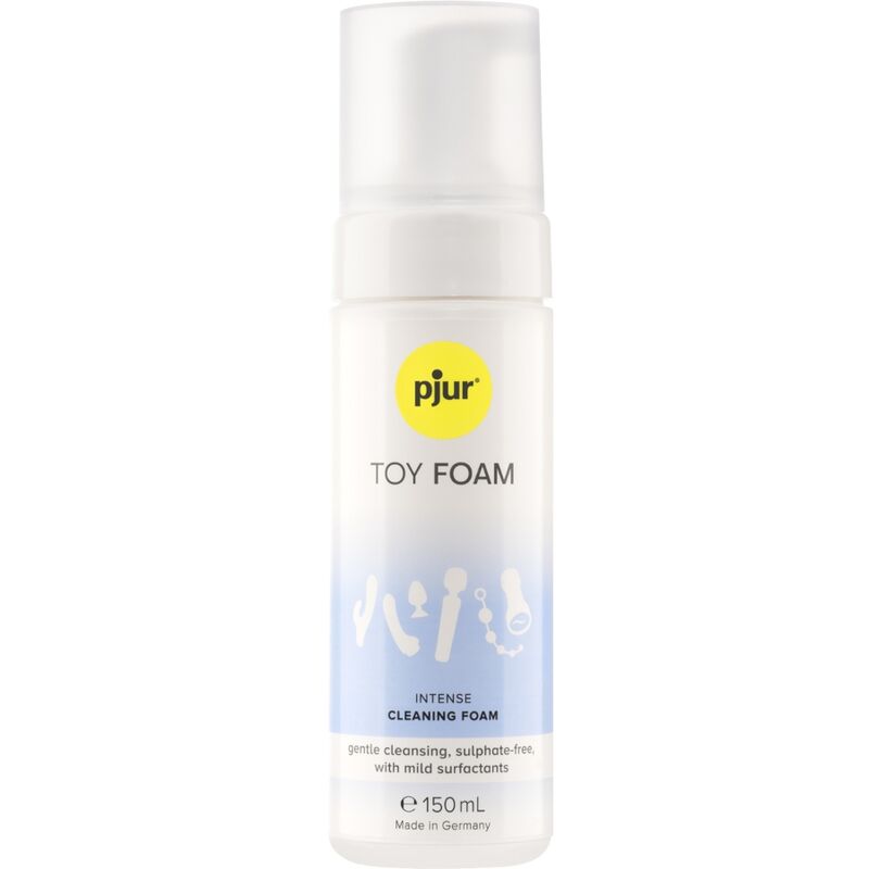 Frasco de espuma de limpeza PJUR TOY FOAM para brinquedos sexuais, 150 ml