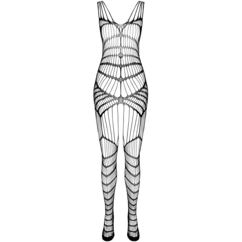 PASSION - BS 102 BODYSTOCKING NEGRO TALLA ÚNICA
