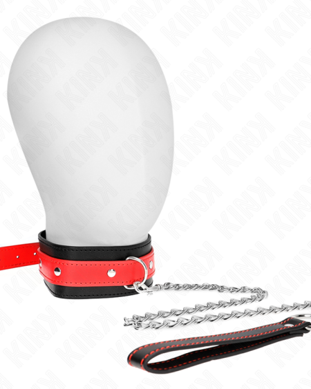 KINK - COLLAR CON CORREA 65 CM ROJO AJUSTABLE 36-43 CM X 5 CM