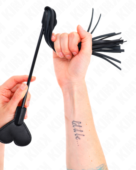 Chicote KINK IMPACT & TOUCH com pá em forma de coração, 35 cm