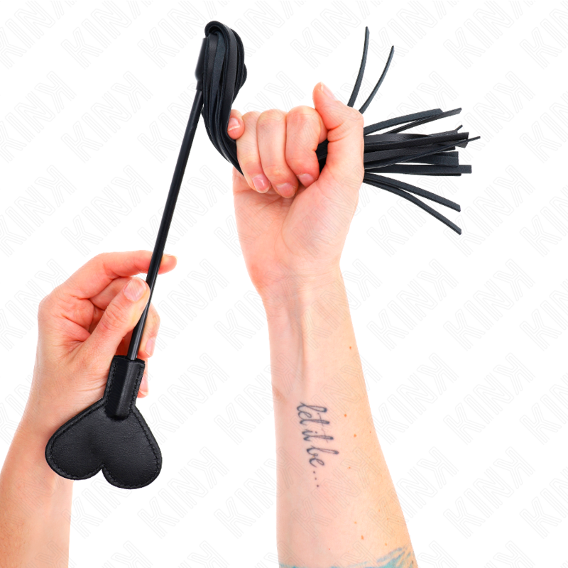 Chicote KINK IMPACT & TOUCH com pá em forma de coração, 35 cm