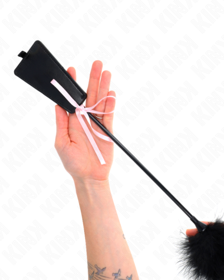 KINK - PLUMAS PARA COSQUILLAS CON LAZO DE CINTA ROSA 49 CM
