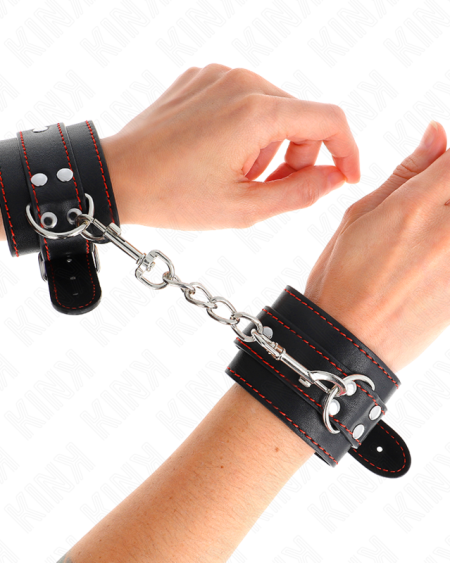 Algemas de pulso ajustáveis KINK, com medidas de 20–28 cm x 5,5 cm