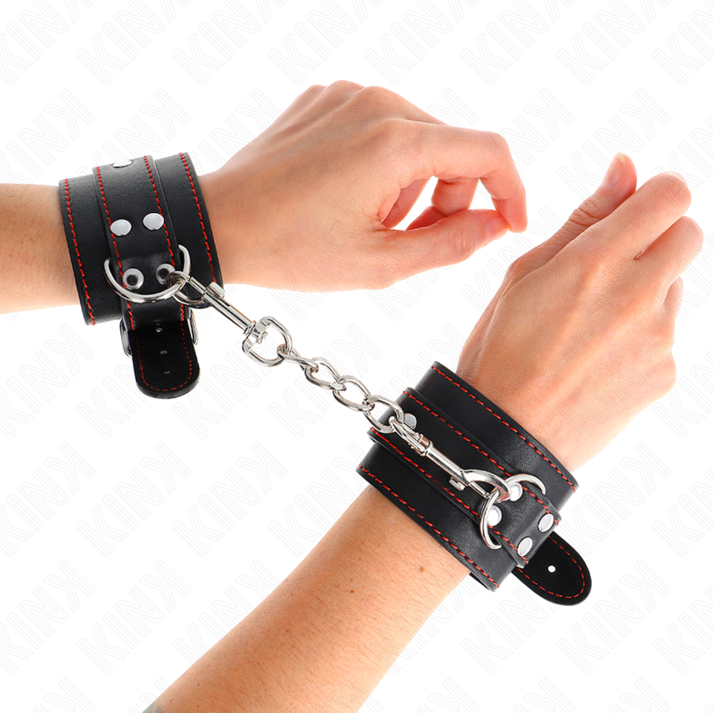 Algemas de pulso ajustáveis KINK, com medidas de 20–28 cm x 5,5 cm