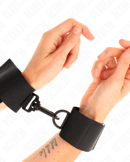 KINK - MUÑEQUERAS NYLON NEGRO