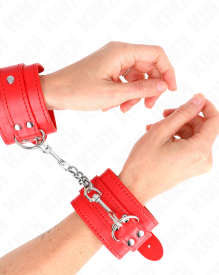 KINK - MUÑEQUERAS SENCILLAS ROJO AJUSTABLE 20-23 CM X 5.5 CM