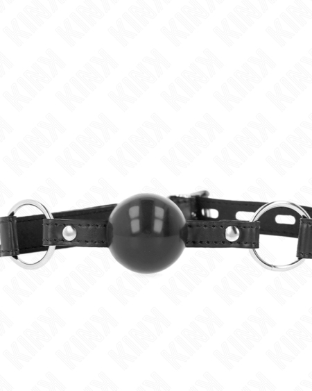 KINK - MORDAZA DE BOLA 4 CM TPE NEGRO 60 x 2 CM
