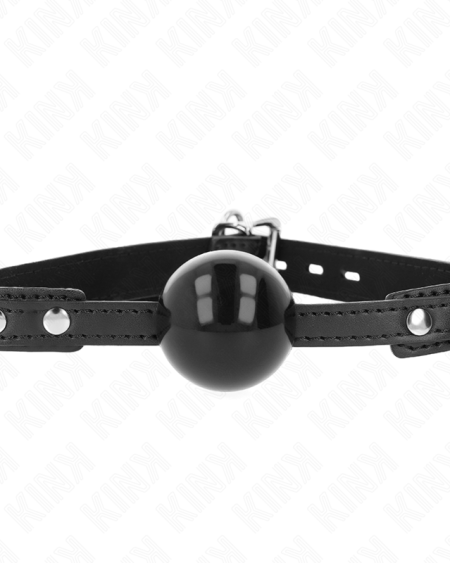 KINK - MORDAZA DE BOLA 4 CM SUAVE DE TPE MODELO 3 60 x 2 CM AJUSTABLE 37-52 CM