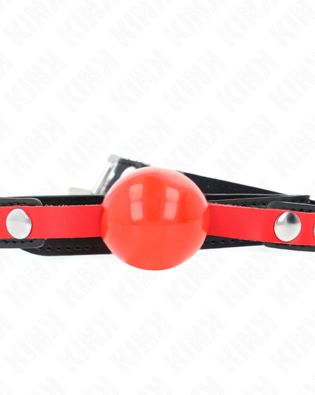 KINK - MORDAZA DE BOLA 4 CM SUAVE DE TPE MODELO 4 60 x 2 CM AJUSTABLE 37-52 CM