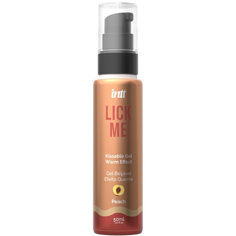 Gel lubrificante comestível INTT LICK ME com efeito de calor