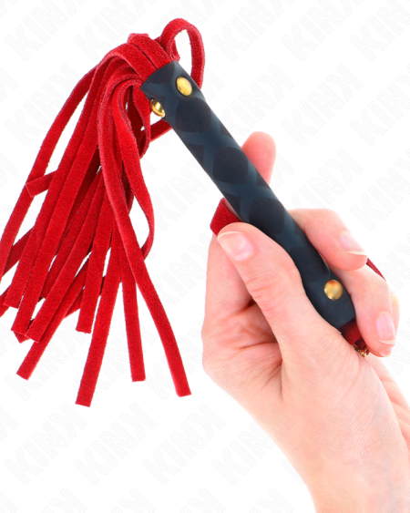 KINK - LÁTIGO MINI PIEL DE ANTE ROJO 30 CM