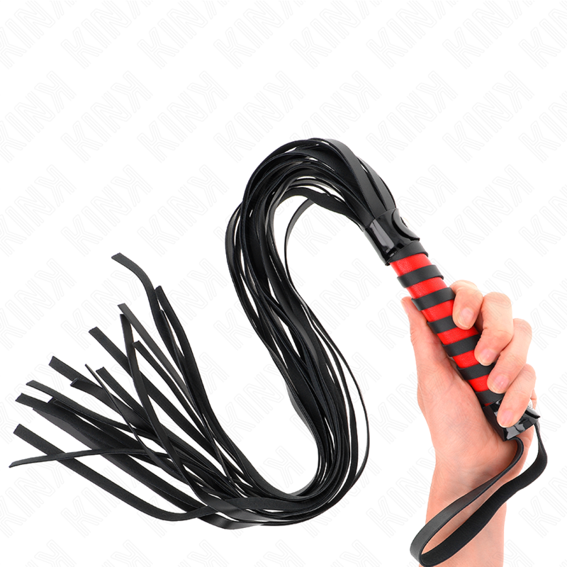 Chicote BDSM KINK de tiras largas, com 70 cm de comprimento