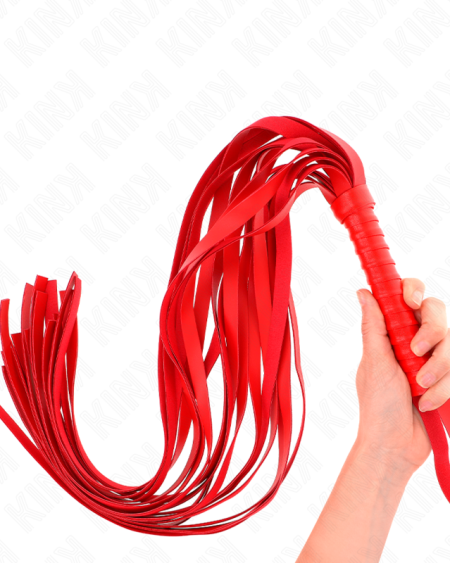 KINK - LÁTIGO DE COLA LARGA Y MANGO CORTO ROJO 70 CM