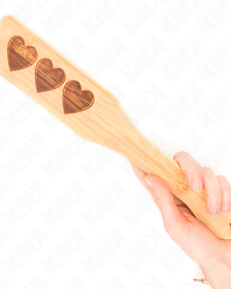 KINK - PALA DE BAMBÚ DISEÑO CORAZÓN 32 X 5.5 CM