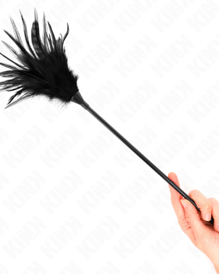 KINK - PLUMAS MÚLTIPLES PARA COSQUILLAS NEGRO 45 CM