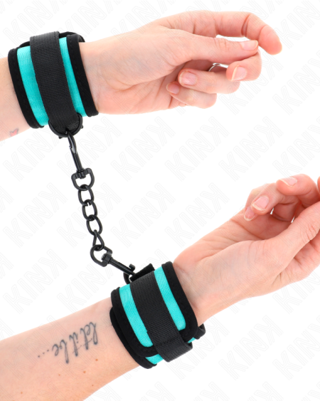 Algemas de pulso KINK ajustáveis, em preto e azul