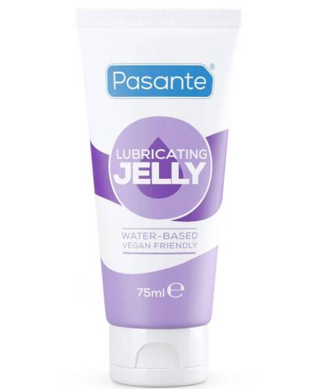 Lubrificante aquoso PASANTE Jelly, à base de água, em tubo de 75 ml