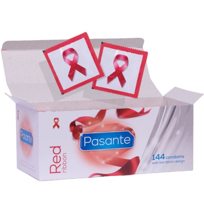 Produto PASANTE Red Ribbon com 144 preservativos Naturelle