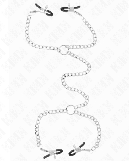 KINK - PINZAS PARA PEZONES DOBLE 32 CM CON CADENAS 14 CM