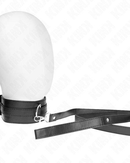 Coleira KINK modelo 1 ajustável, acompanhada por uma trela de 116 cm